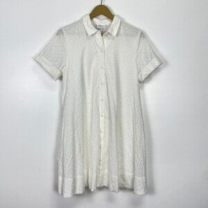 Lisa Marie Fernandez x Target White Lace Eyelet Button Dress